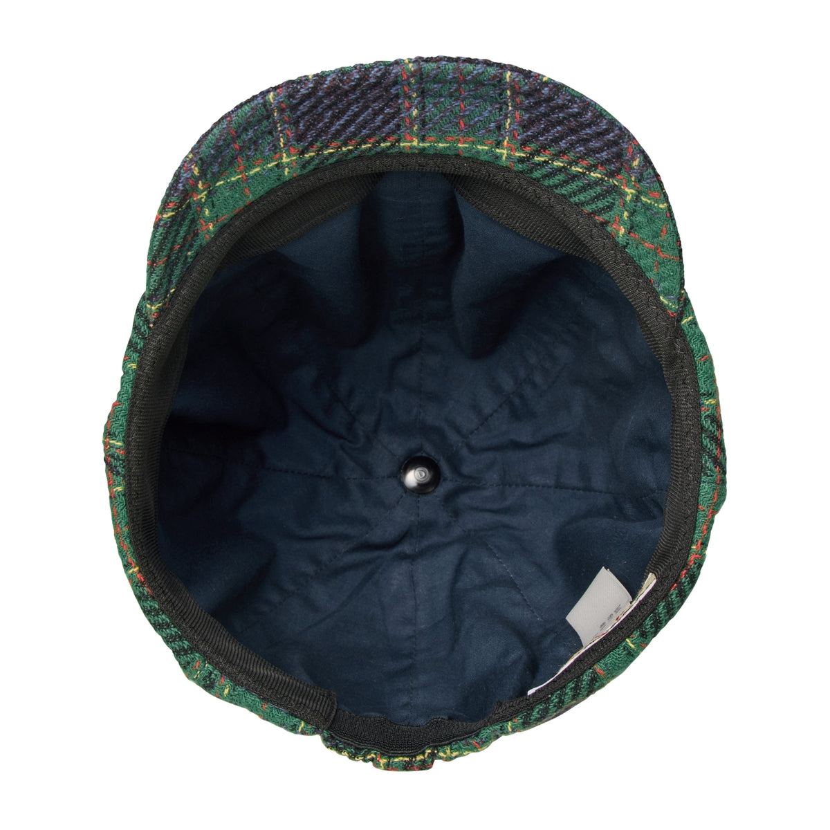 MIKI HOUSE Bear Brushed Check Newsboy Cap