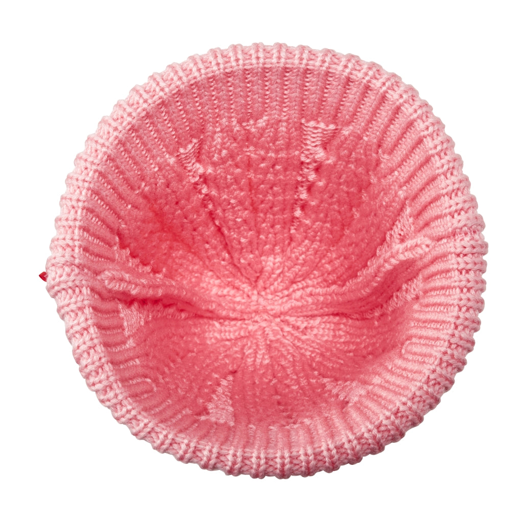 MIKI HOUSE Bear Cable Knit Beanie