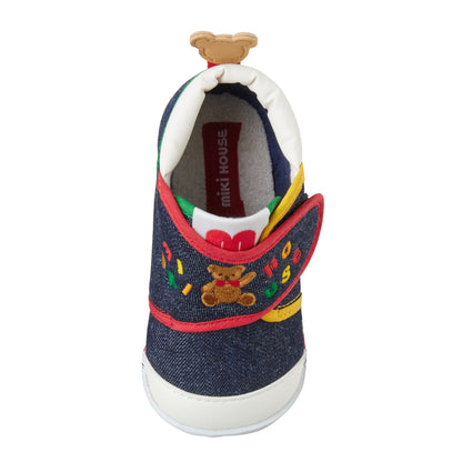 Beary Denim First Walker Shoes