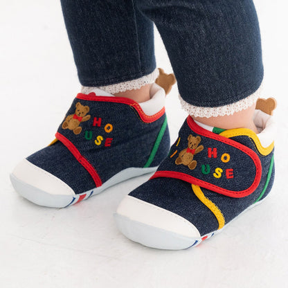 Beary Denim First Walker Shoes