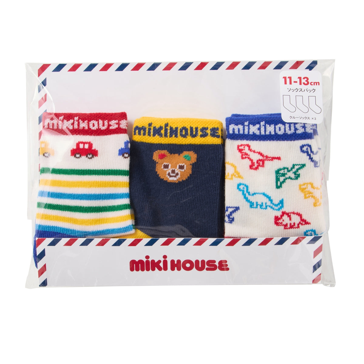 3-Pack Character Motif Socks (11-17cm)