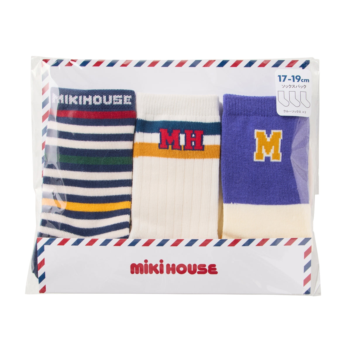 3-Pack Assorted Socks (17–23cm)