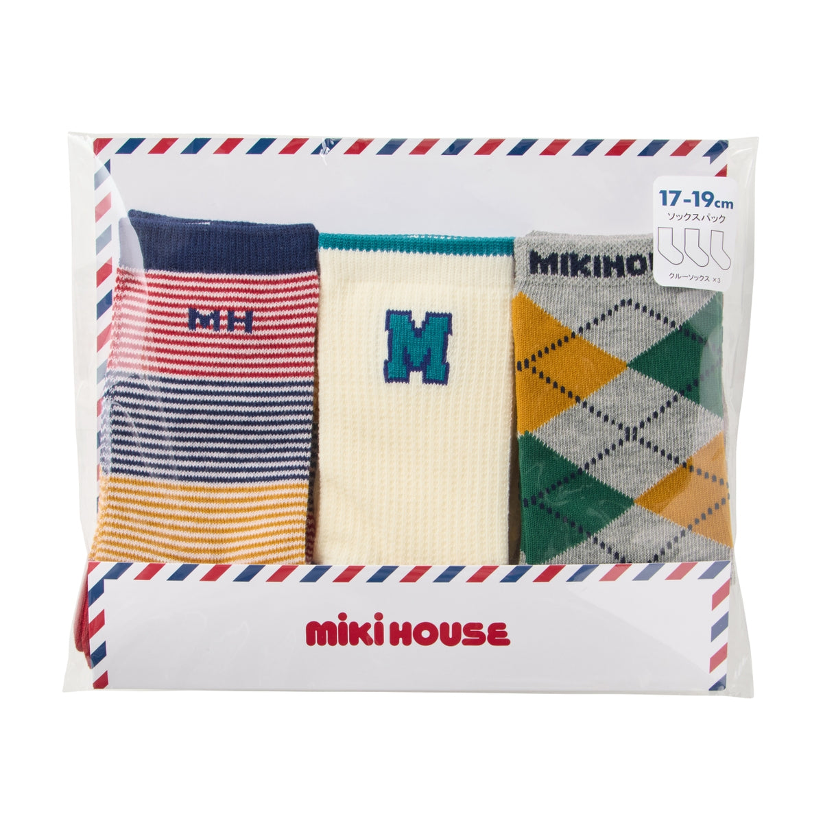 3-Pack Assorted Socks (17–23cm)