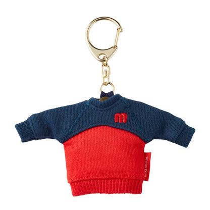 Miki House Back Logo Trainer Keychain - Red & Navy