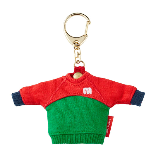 Miki House Back Logo Trainer Keychain - Red & Green