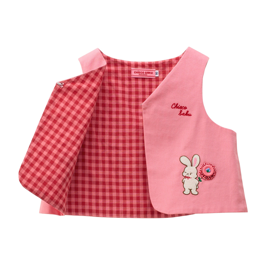 Chieco Saku Lucky Clover Patchwork Vest