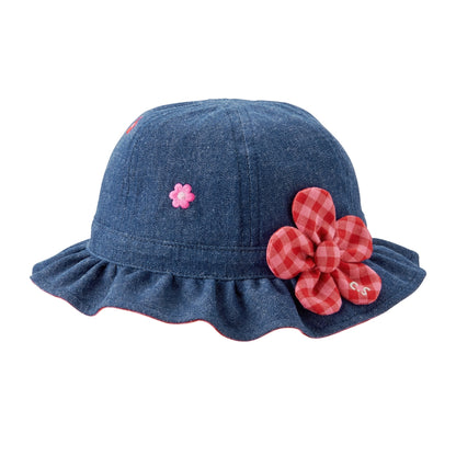 Gingham Bloom Chieco Saku Tulip Hat