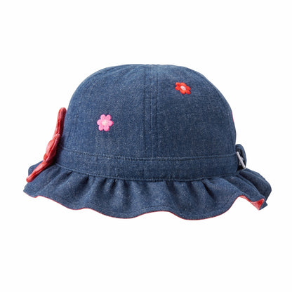 Gingham Bloom Chieco Saku Tulip Hat