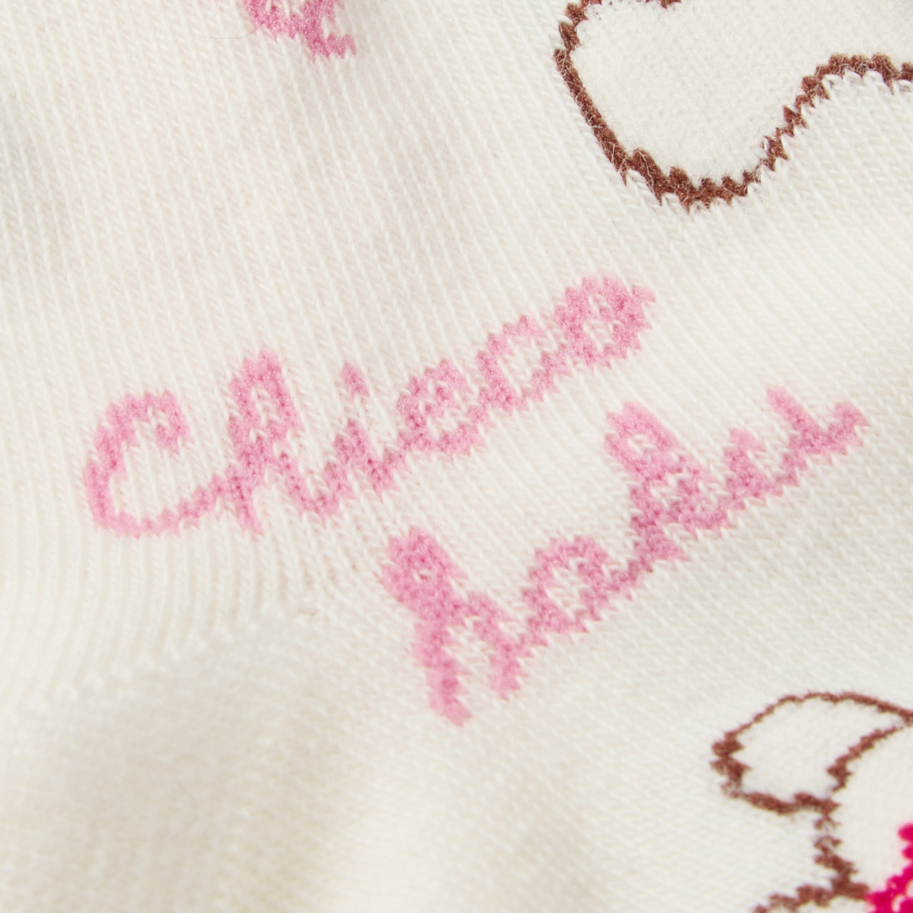 CHIECO SAKU High-Gauge Knit Socks with Chieco Motif