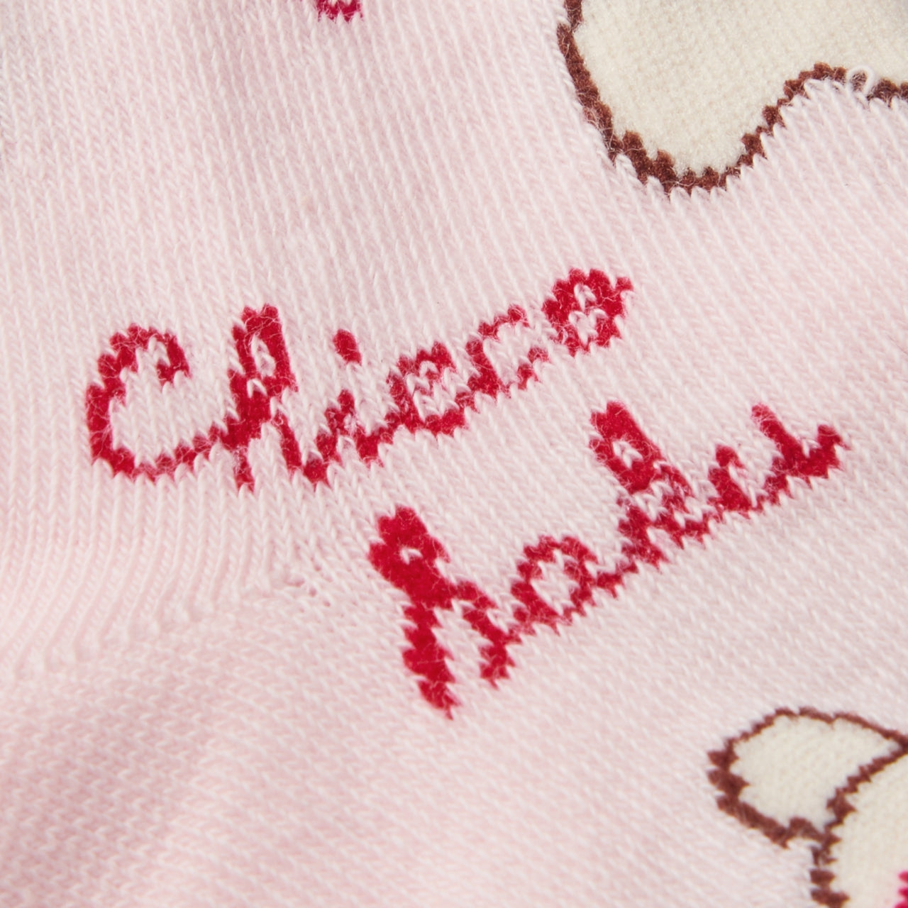 CHIECO SAKU High-Gauge Knit Socks with Chieco Motif