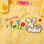 Chieco Saku Lucky Clover Gingham Jumper Skirt