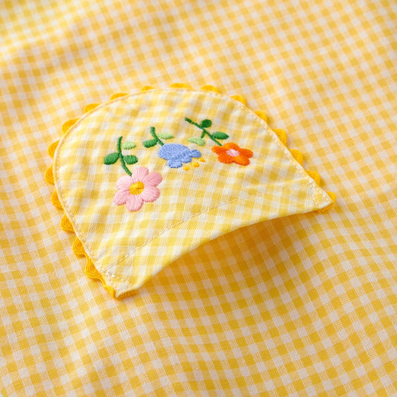 Chieco Saku Lucky Clover Gingham Jumper Skirt