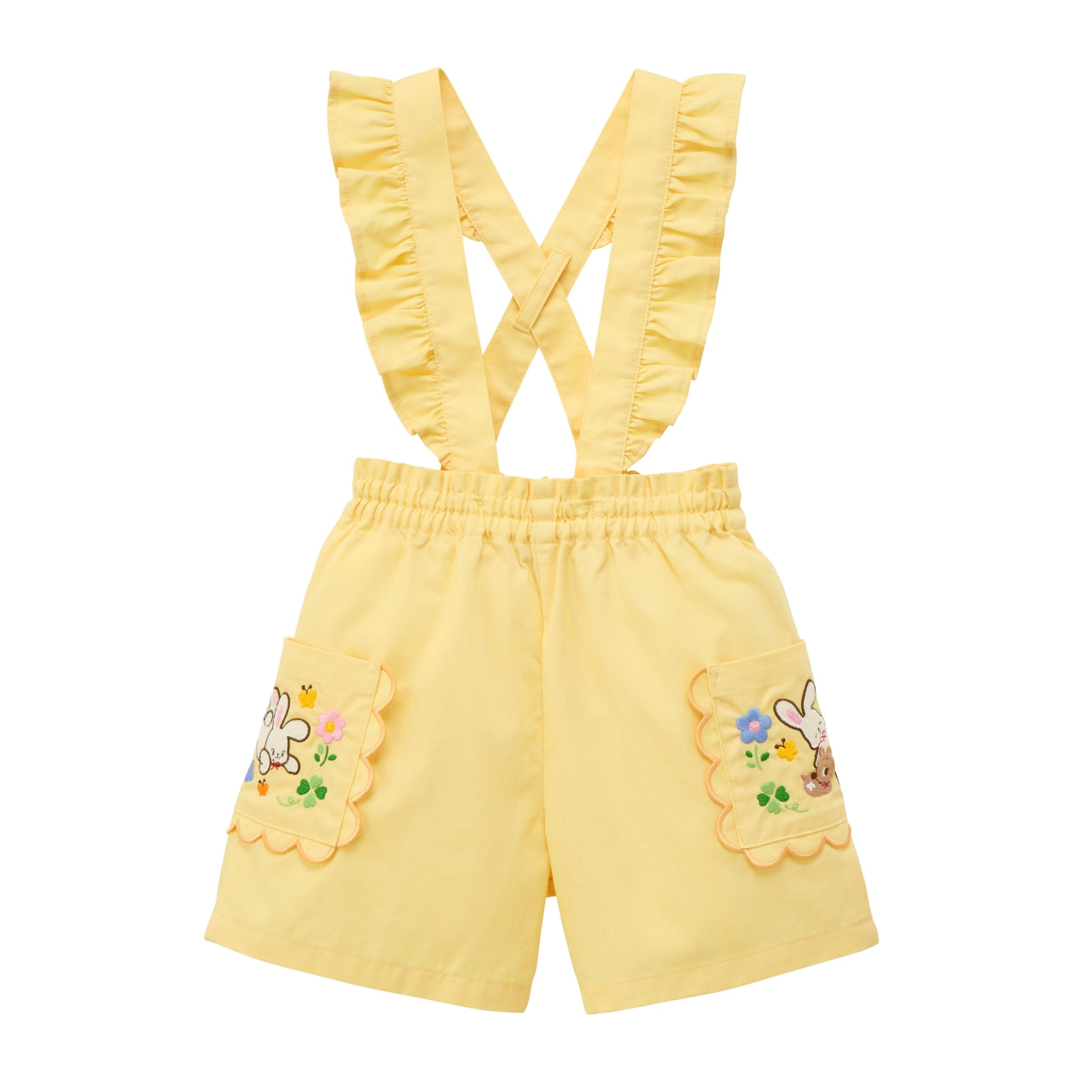 Chieko Saku Lucky Clover 2WAY Suspenders Shorts