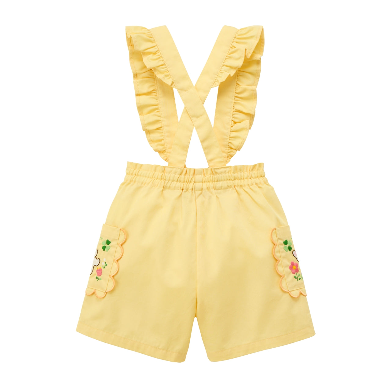 Chieko Saku Lucky Clover 2WAY Suspenders Shorts