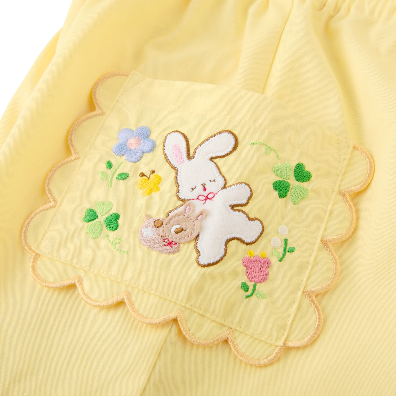 Chieko Saku Lucky Clover 2WAY Suspenders Shorts