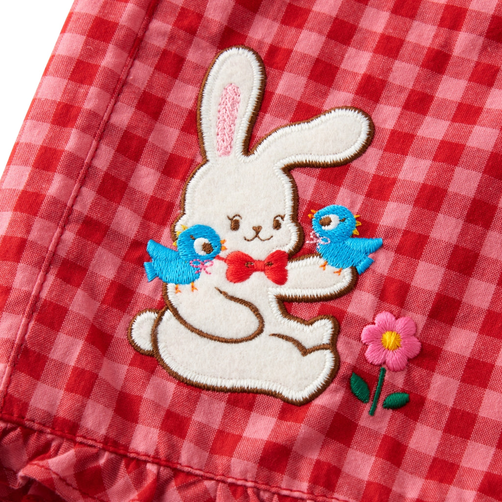 Chieco Gingham Short Overalls (5/10 Length)
