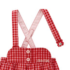 Chieco Gingham Short Overalls (5/10 Length)