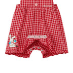 Chieco Gingham Short Overalls (5/10 Length)