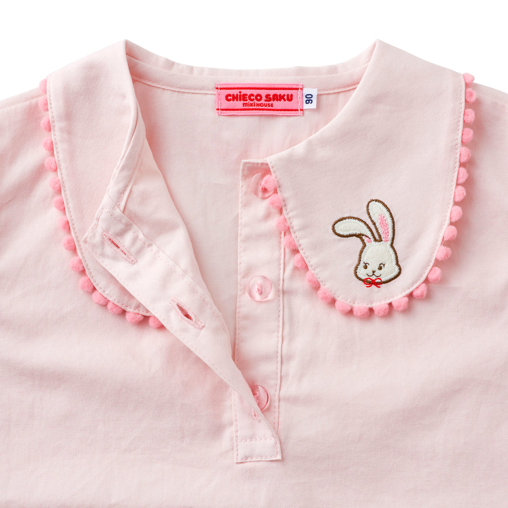 Chieco Saku Cotton Embroidered Blouse