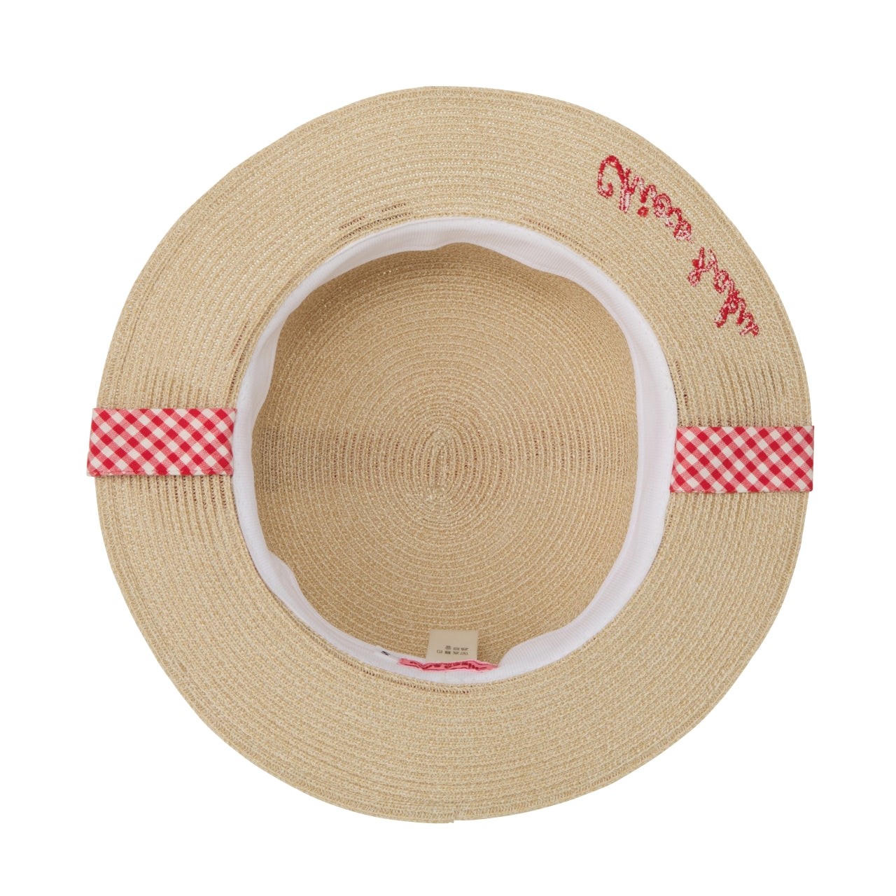Chieco Saku Floral Gingham Straw Hat