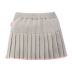 Chieco Saku Season Colour Grey Pleat-Effect Knitted Skirt