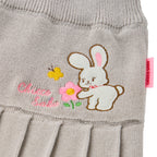 Chieco Saku Season Colour Grey Pleat-Effect Knitted Skirt