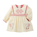 Chieco Saku White Snow Corduroy Dress