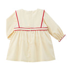 Chieco Saku White Snow Corduroy Dress