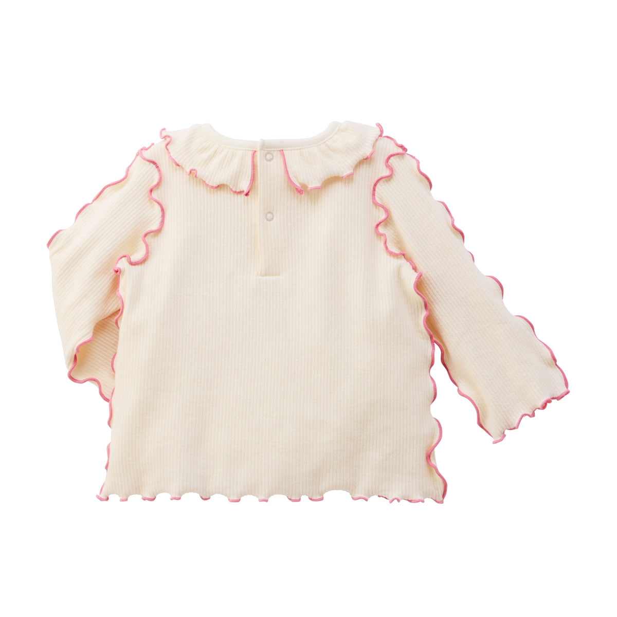 CHIECO SAKU Frill-Collar Long-Sleeve T-Shirt