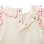 CHIECO SAKU Frill-Collar Long-Sleeve T-Shirt