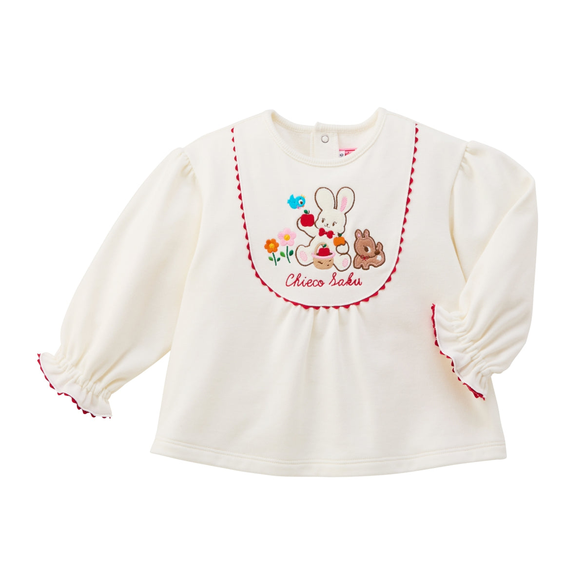 Chieco Saku Red Collection Embroidered Sweatshirt