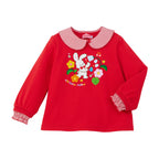 Removable Gingham Collar Sweatshirt