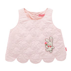 Sky Canvas Quilted Floral Vest