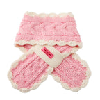 Chieco Saku Season Colour Grey Cable-Knit Scarf