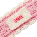 Chieco Saku Season Colour Grey Cable-Knit Scarf