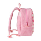 Chieco Saku Pink Check Chenille Rucksack