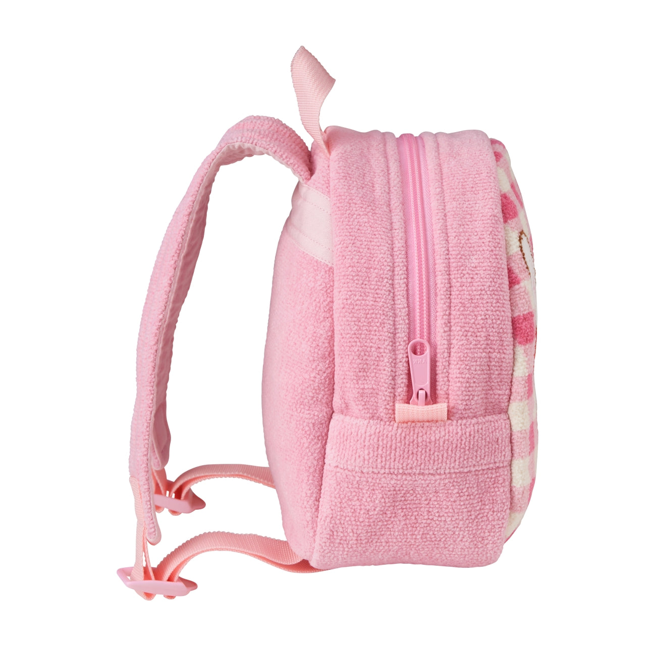 Chieco Saku Pink Check Chenille Rucksack