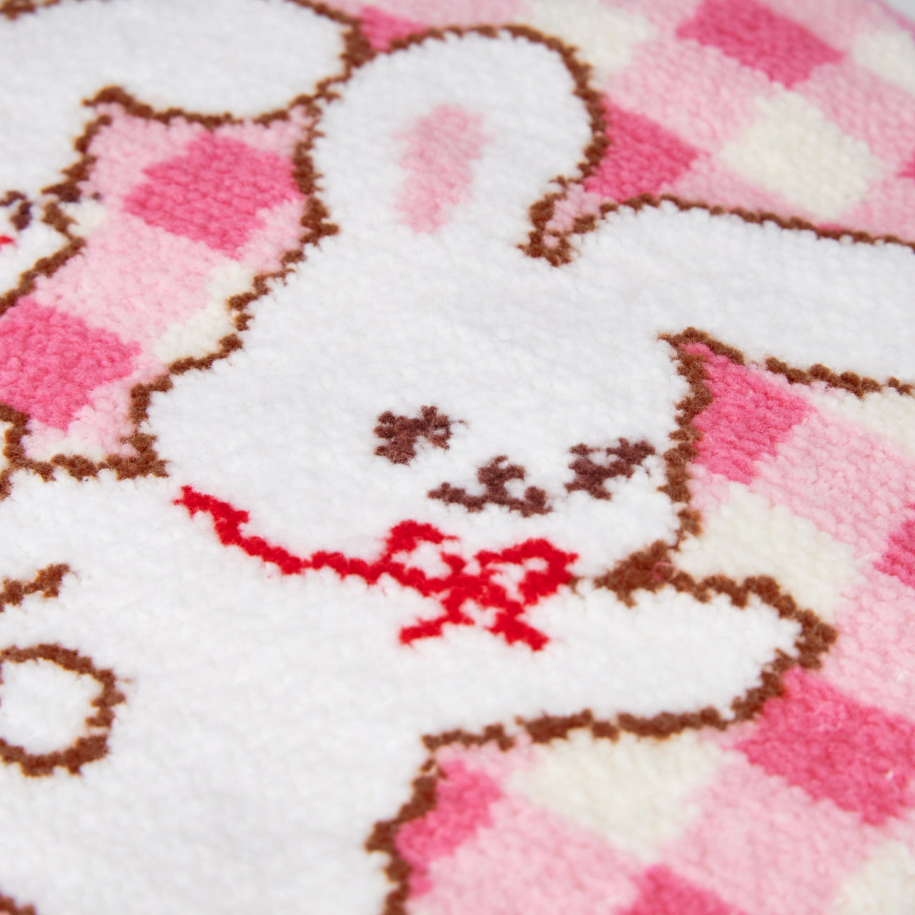 Chieco Saku Pink Check Chenille Rucksack
