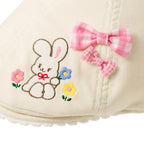 Chieco Saku White Snow Corduroy Newsboy Cap