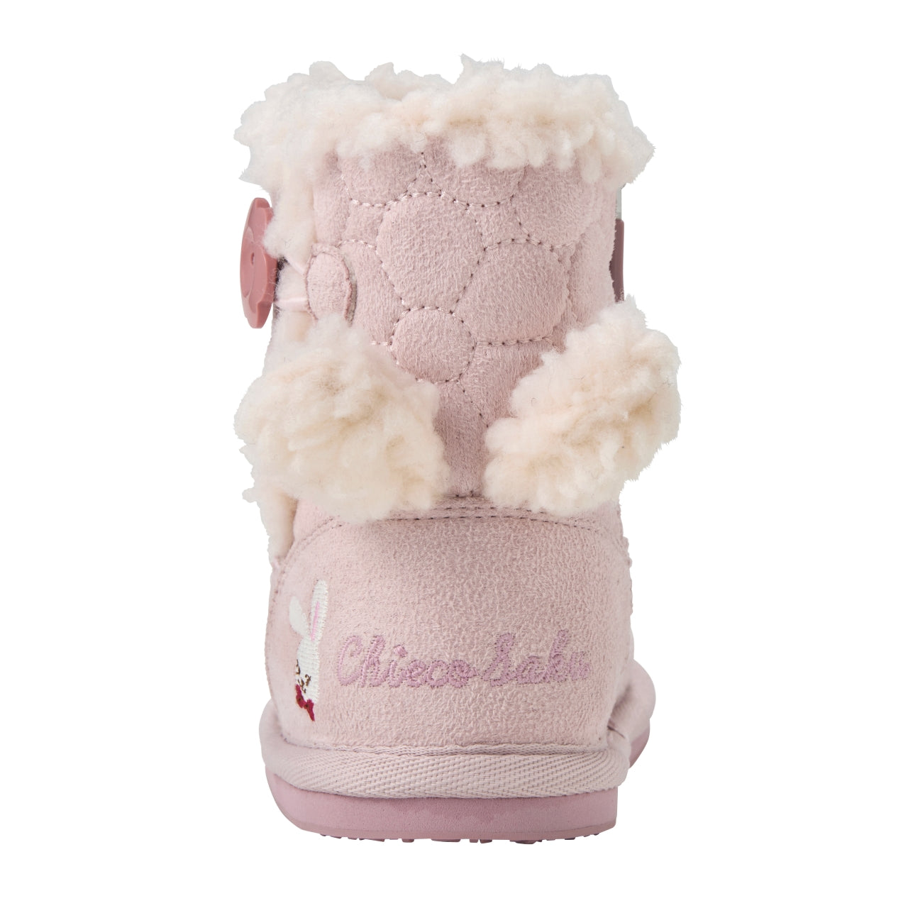 Flower Quilted Mouton Boots
