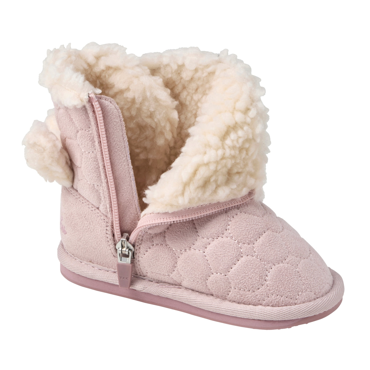 Flower Quilted Mouton Boots