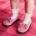 Chieco Saku Crystal Bead Collection Floral Frill Socks