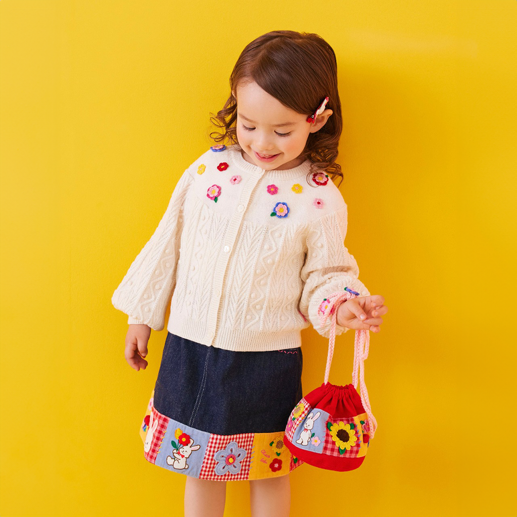 Chieco Saku Cardigan with Popcorn Stitches