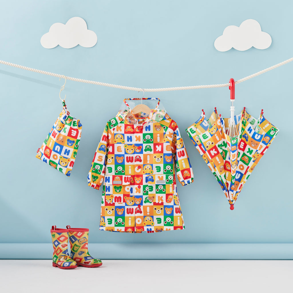 Pucchi Colour-Block Rain Coat