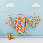 Pucchi Colour-Block Rain Coat