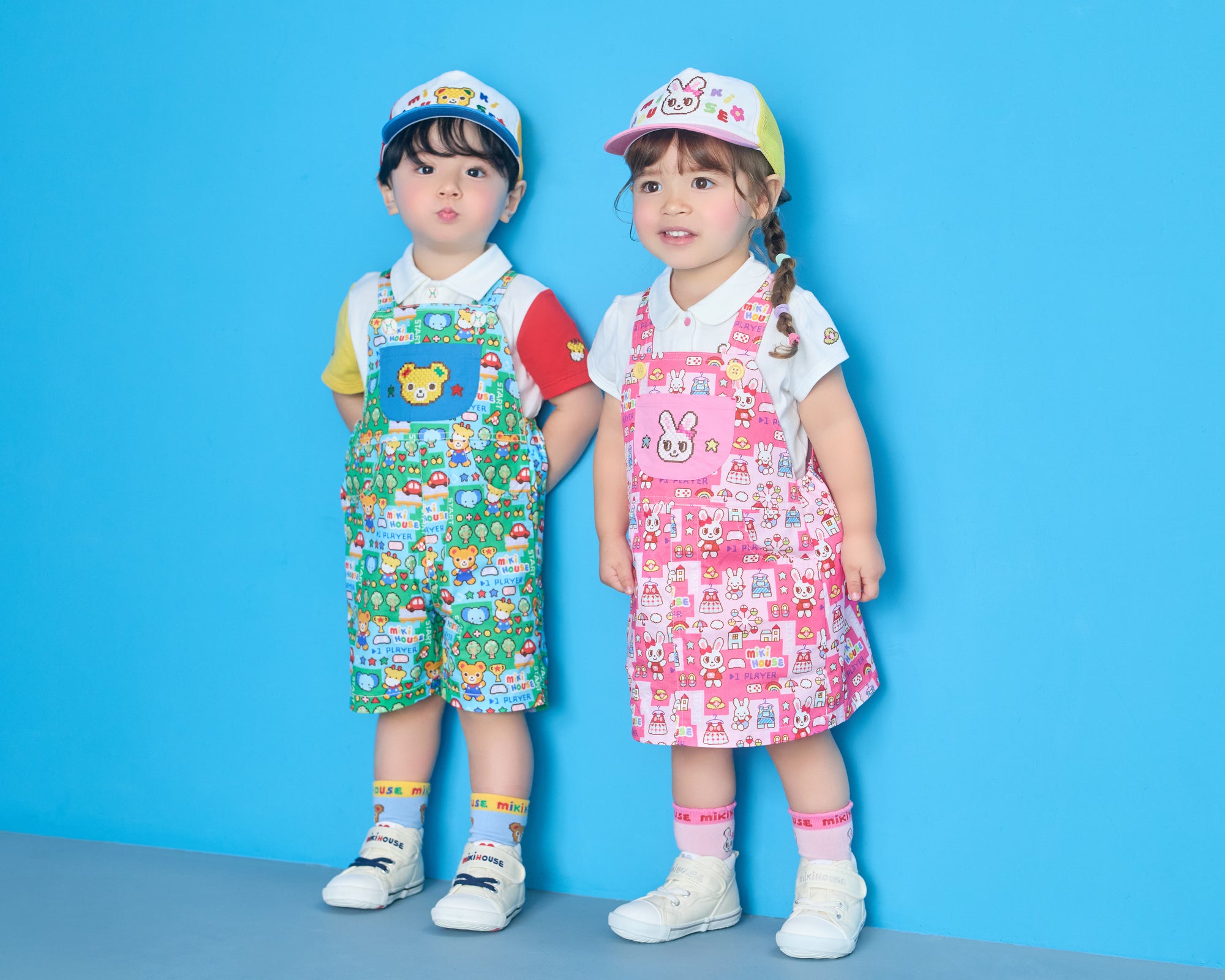 Retro Game Print Jumper Dress