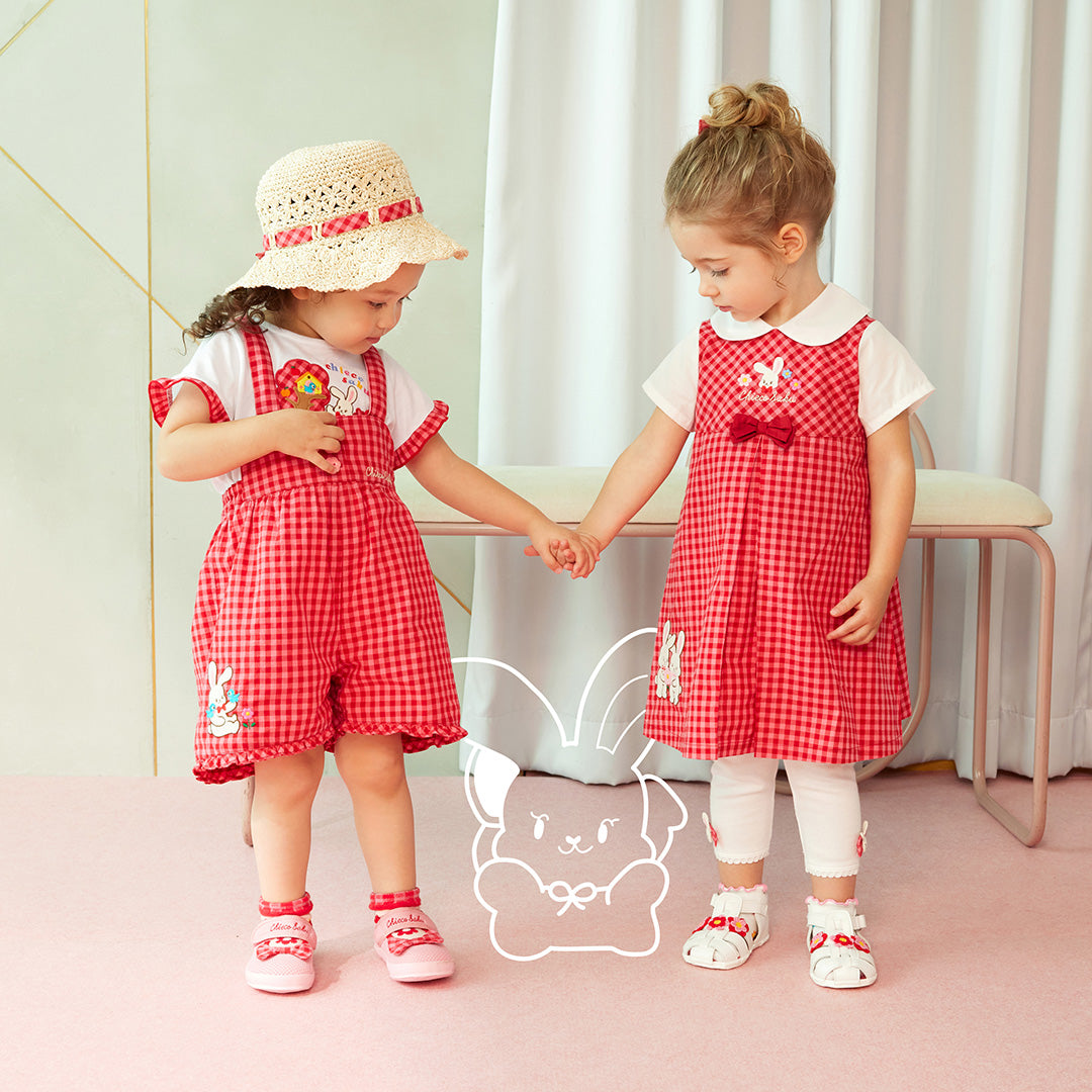 Chieco Gingham Short Overalls (5/10 Length)