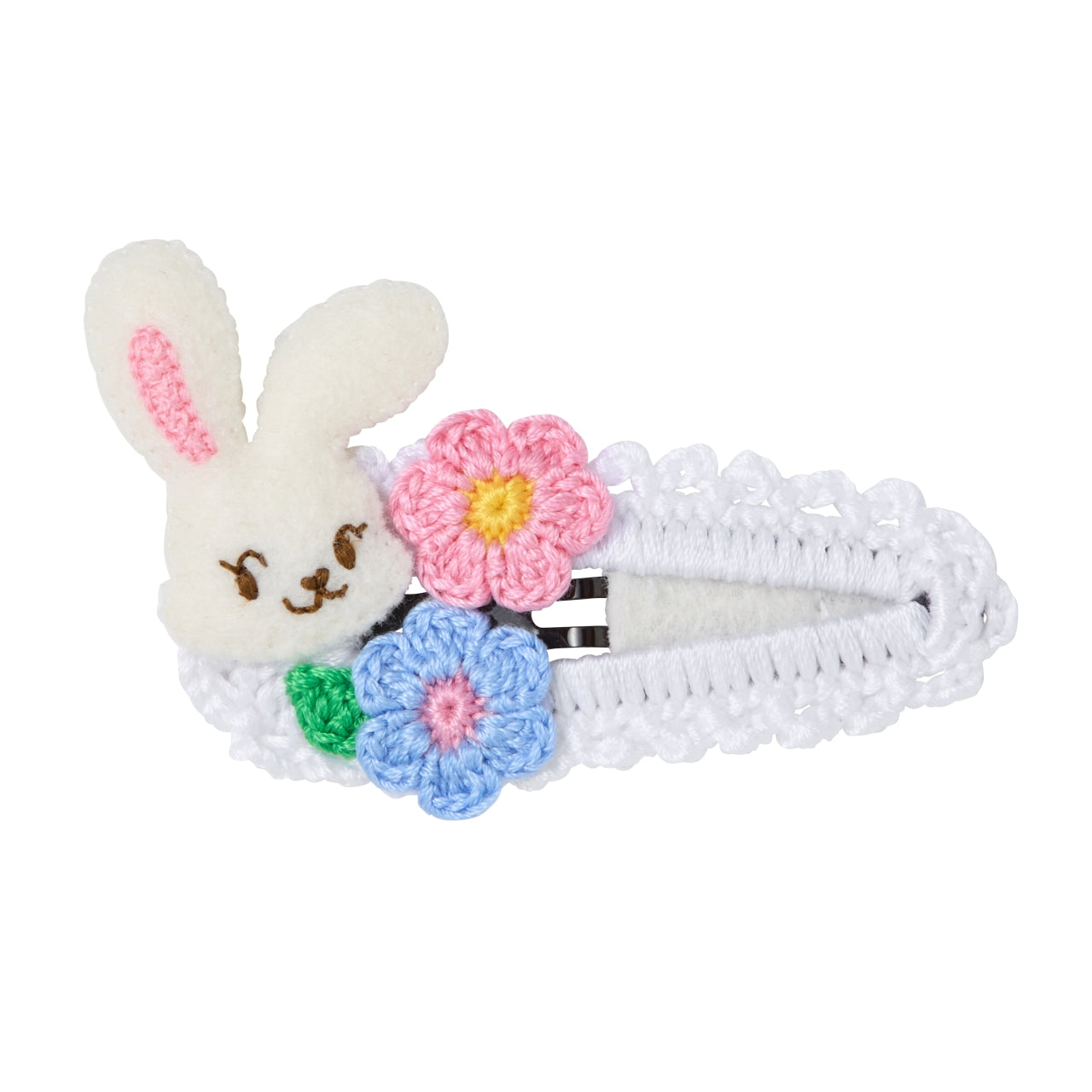 Chieco Saku Crochet Floral Bunny Hair Clip