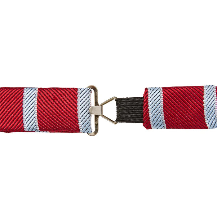 Silk Tie (Stripy motif - Red)