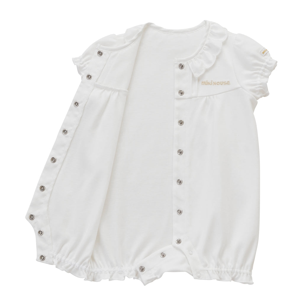 West Indian Sea Island Cotton Frill Collar Onesie (Gold Label series)